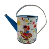Vintage Hand-Painted Litho Tin Toy Watering Can