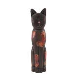 VTG James Haddon Hand Carved Wood Cat