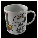 Vintage Snoopy and Woodstock Ceramic Coffee Mug