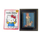 Time Special Edition Hello Kitty Magazine & Framed