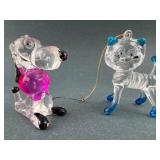 Hong Kong Acrylic Dog and Cat Figurines