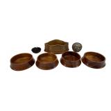 MCM Wooden Bowls and Resin Holders