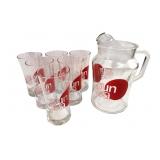 Lipton Sun Tea Promotional Pitcher & Glass Set