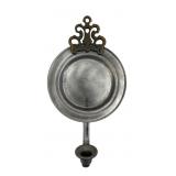 Pewter and Brass Wall Sconce Candle Holder