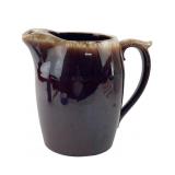 USA Pottery Brown Drip Glaze Pitcher