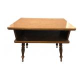 Colonial Style Two-Tier Side Table