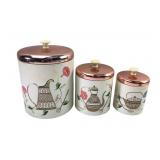 MCM Ransburg Nesting Metal Canister Set