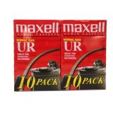 Maxell UR 90 Normal Bias Audio Cassettes, 20-Pack