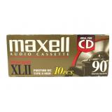 Maxell XLII 90 High Bias Audio Cassettes, 10 pcs.