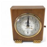 VTG Art Deco Style United Clock Wood Alarm Clock