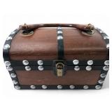 VTG Styled by Encore Wooden Treasure Chest Handbag