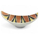 MCM Vallauris Style Ceramic Crescent Bowl Giraffe