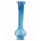 VTG Isco Japan Swirl Art Glass Vase, 9.75" tall