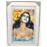 Billy Tucci Shi Framed Art Print with Sketch