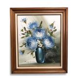 Franco Rispoli Signed Floral Still Life Oil Painti