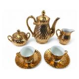 MADE IN JAPAN Gold Luster Tea Set