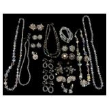 Laguna and Aurora Borealis Crystal Jewelry Lot