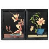 VTG Pr. Magnolia and Hibiscus Still Life Lithograp