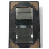 VTG Wooden Frame Beveled Mirror, 8.5 x 14 in