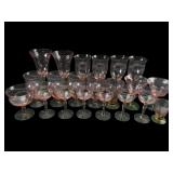 Rare VTG Weston Watermelon Uranium Glass Lot