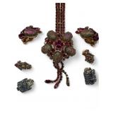 Vintage Juliana Style Rhinestone Jewelry Suite