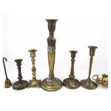 Lot of Brass Candlesticks
