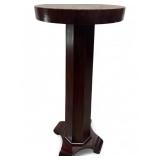 Empire Style Mahogany Pedestal Plant Stand