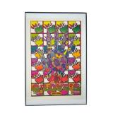Peter Max 1970 Gloves Framed Poster