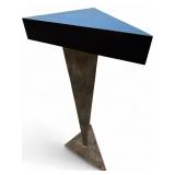 Artisan Geometric Pedestal Side Table