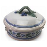 Hockerman Signed Studio Art Pottery Lidded Dish