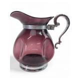 Rare VTG Cambridge Glass Amethyst Pitcher