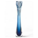 VTG Signed Prism Cobalt Sommerso Swung Art Glass V