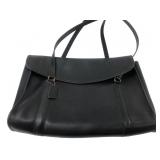 Coach Black Leather Station Bag, Style 1014