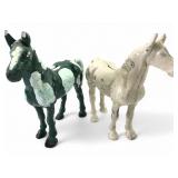 Cast Iron Painted Horse Coin Banks, pr.
