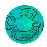 VTG Blenko Azure Blue Glass Cancer Zodiac Sign Pap