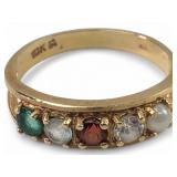 10K Gold Multi-Gemstone Mother