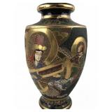 Kozan Satsuma Style Moriage Immortal Motif Vase
