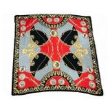 Ornate Classical Medallion Print Scarf