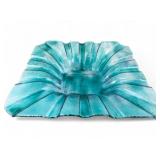 VTG Textured Art Glass Centerpiece, 10x10