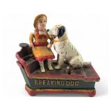 Cast Iron Speaking Dog Mechanical Bank