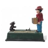 Cast Iron Monkey Mechanical Coin Bank