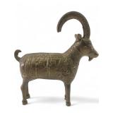 Persian Style Cast Brass Ibex Figurine