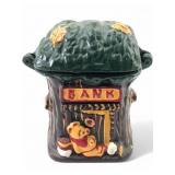 Winnie the Pooh Cast Iron Coin Bank, 5" H