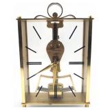 Kundo Electronic Brass Skeleton Clock