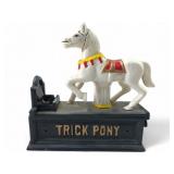 Trick Pony Cast Iron Mechanical Coin Bank