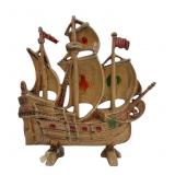 Cast Iron Spanish Galleon Ship Doorstop