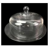 Clear Glass Domed Cake Stand and Cover