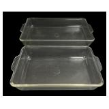 Pyrex Clear Glass Rectangular Baking Dishes, Pr.