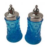 VTG Daisy and Button Pressed Glass Shakers