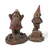 Tom Clark Gnomes Miles and Happy Resin Figurines